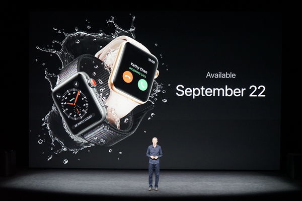 支持独立通话:Apple 苹果 推出 Apple Watch 3 